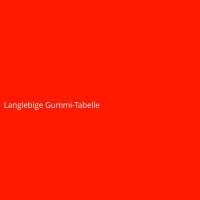 Langlebige Gummi-Tabelle