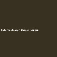 Unterhaltsamer Wasser-Laptop