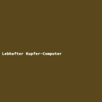 Lebhafter Kupfer-Computer