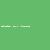 Lebhafter Kupfer-Computer