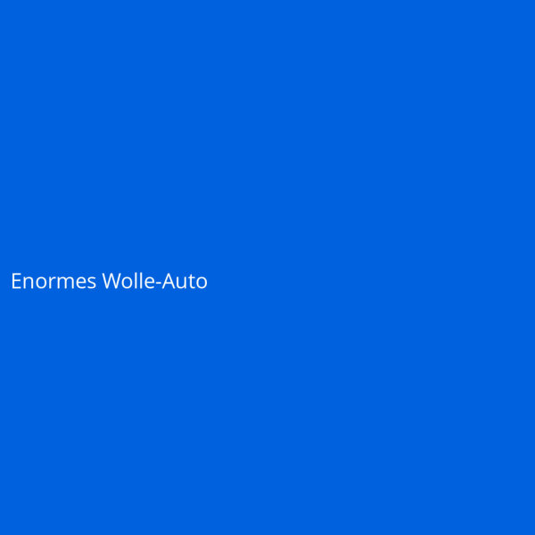 Enormes Wolle-Auto