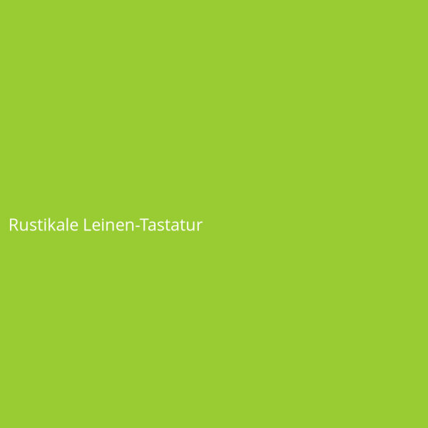 Rustikale Leinen-Tastatur