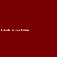 Leichte Leinen-Schuhe