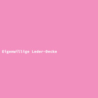 Eigenwillige Leder-Decke