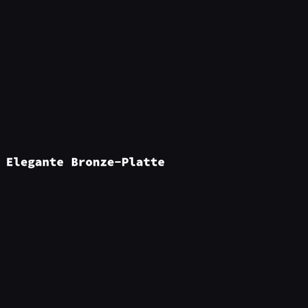 Elegante Bronze-Platte