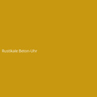Rustikale Beton-Uhr