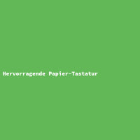 Hervorragende Papier-Tastatur